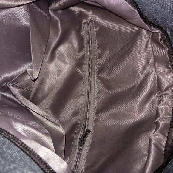 DXYIZU Convertible Dark Gray Canvas Crossbody Tote Backpack Bag - Picture 7 of 12